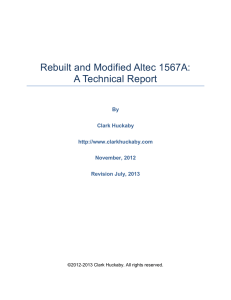 Rebuilt and Modified Altec 1567A: A Technical