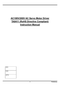 Driver TA8411 Instruction Manual