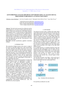 asynchronous analog-discrete converter using an analog signal