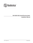 D2112/D2112E Control/Communicator Installation Manual