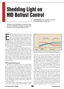Shedding Light on HID Ballast Control