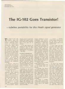 The IG-102 Goes Transistor!