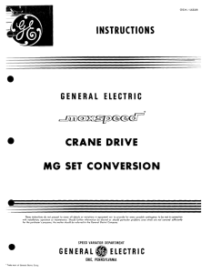 maxspeed Crane Drive MG Set Conversion