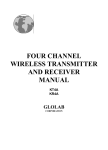 Four Channel Wireless Transmitter and Receiver