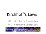 Kirchhoff`s Laws - cie
