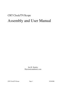 Assembly and User Manual