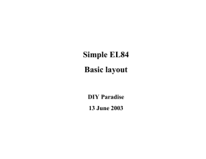 Simple EL84 Basic layout