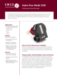 Hydro-Flow Model 2300 Fixed Insertion Vortex Flow Meter