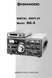 Kenwood DG5 Digital Display