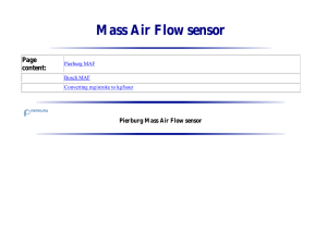 Mass Air Flow sensor