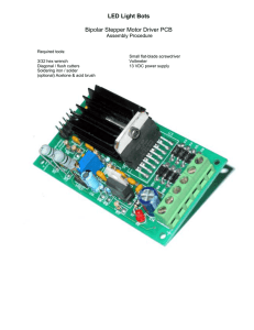 LED Light Bots Bipolar Stepper Motor Driver PCB