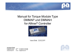 Manual for Torque Module Type DMMAP und DMMAH for Alltrax