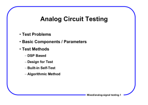 Analog Circuit Testing