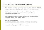 3. The MC6802 MICROPROCESSOR