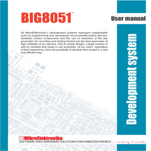 BIG8051 Manual - MikroElektronika