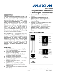 DS18B20 Programmable Resolution 1-Wire Digital