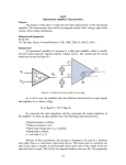 Op-Amp Characteristics