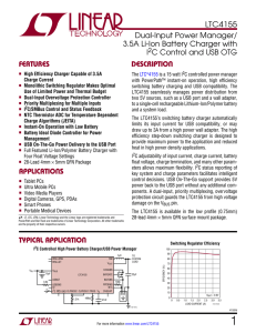 LTC4155 - Dual-Input Power Manager/3.5A Li