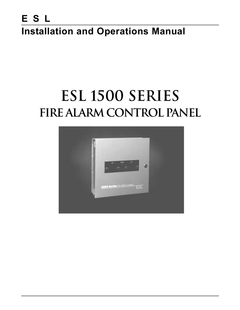 8 AVAILABLE ESL-1500 Fire Alarm Control Panel Basic Master Board 1500-BMB
