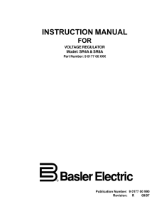 SR4A Instruction Manual - Gen