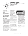 Agilent 34401A Multimeter Uncompromising Performance for