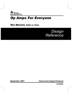 Op Amps for Everyone Design Guide (Rev. A)