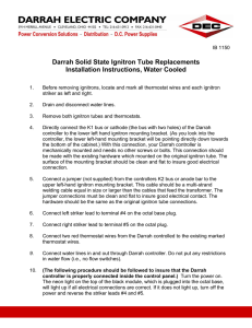 IB 1150 Darrah Solid State Ignitron Tube Replacements