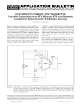FOUR-WIRE RTD CURRENT-LOOP TRANSMITTER: Four