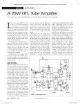 A 25W OTL Tube Amplifier