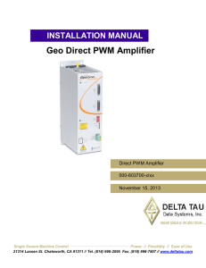 2 Geo Direct PWM Amplifier
