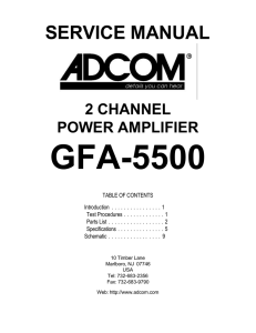 GFA-5500 service manual - Music Electronics Forum