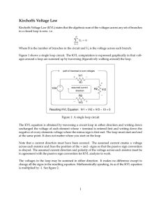 Kirchoffs Voltage Law