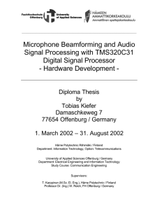 Microphone Beamforming and Audio Signal Processing