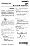 60-1175 - T87F Universal Thermostat
