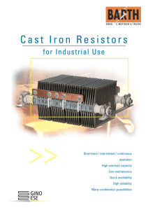 Cast Iron Resistors