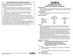 Operating Instructions Model 270 Pressure Transducer