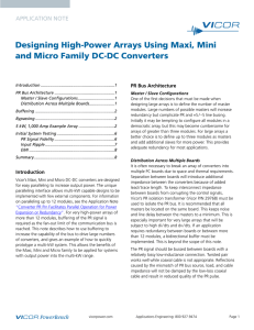 Designing High-Power Arrays Using Maxi, Mini and Micro