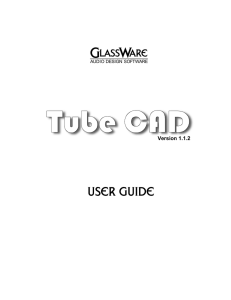 Tube CAD User Guide - Glass-Ware