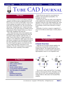 The Tube CAD Journal, August 1999