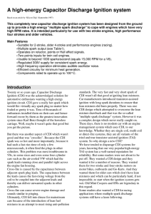 A high-energy Capacitor Discharge Ignition system