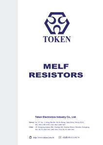 MELF Resistors - Token Components