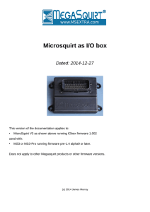 Microsquirt as I/O box