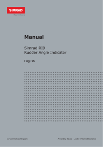RI9 Instruction Manual - Simrad Professional Series