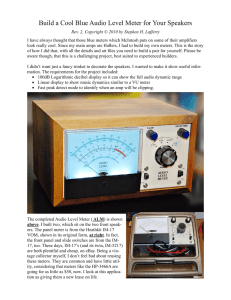 Build a Cool Blue Audio Level Meter for Your Speakers