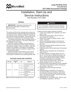 Installation, Start-Up and Service Instructions MicroMetl