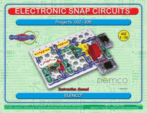 Electronic Snap Circuits Manual