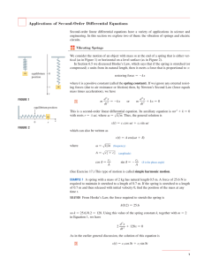 Applications of Second-Order Differential Equations