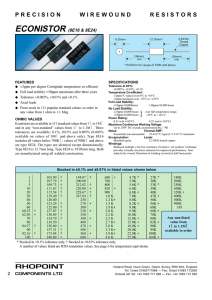 Datasheet - Rhopoint Components