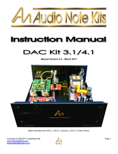 DAC Kit 2.1 Construction Manual