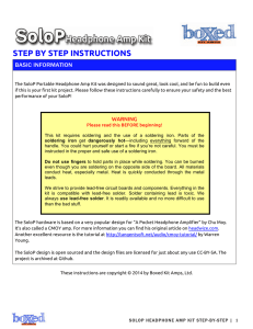 SoloP Step-by-Step Instructions
